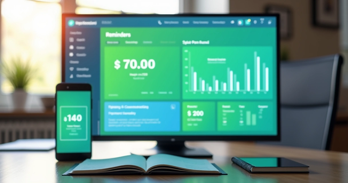 Painel de automação financeira digital 