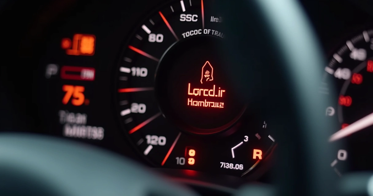 Luz de freio de mão acesa no painel do carro, próximo a outros alertas