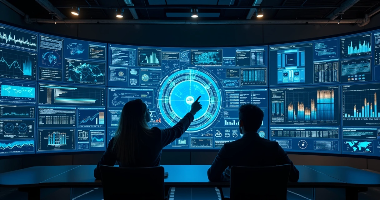 Painel com muitos dados e gráficos atualizando em tempo real 