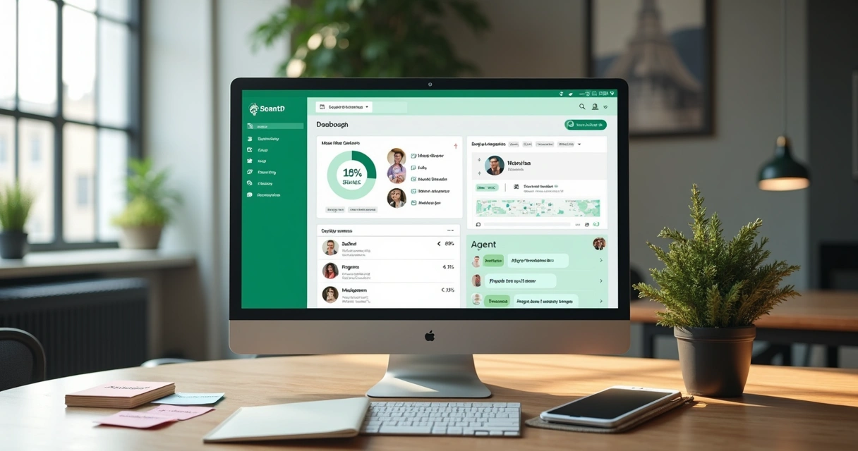 Painel com métricas de campanha e conversas no WhatsApp