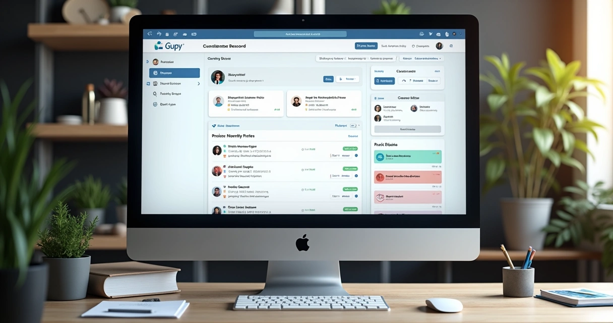 Painel da área do candidato na Gupy mostrando opções de edição do currículo 