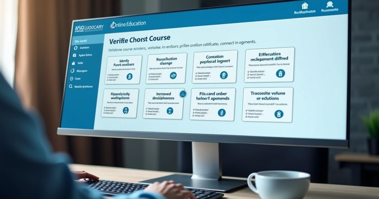 Painel de certificados online em plataforma de cursos 