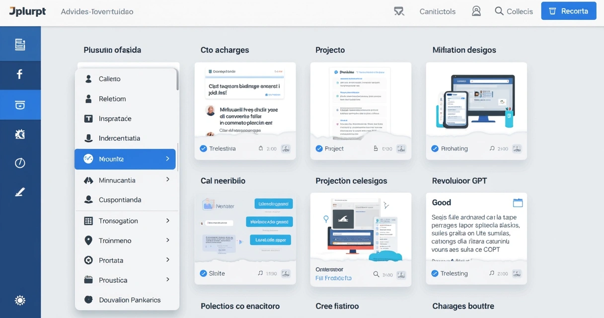Painel do ChatGPT mostrando recursos avançados, como Custom GPTs e Projects 