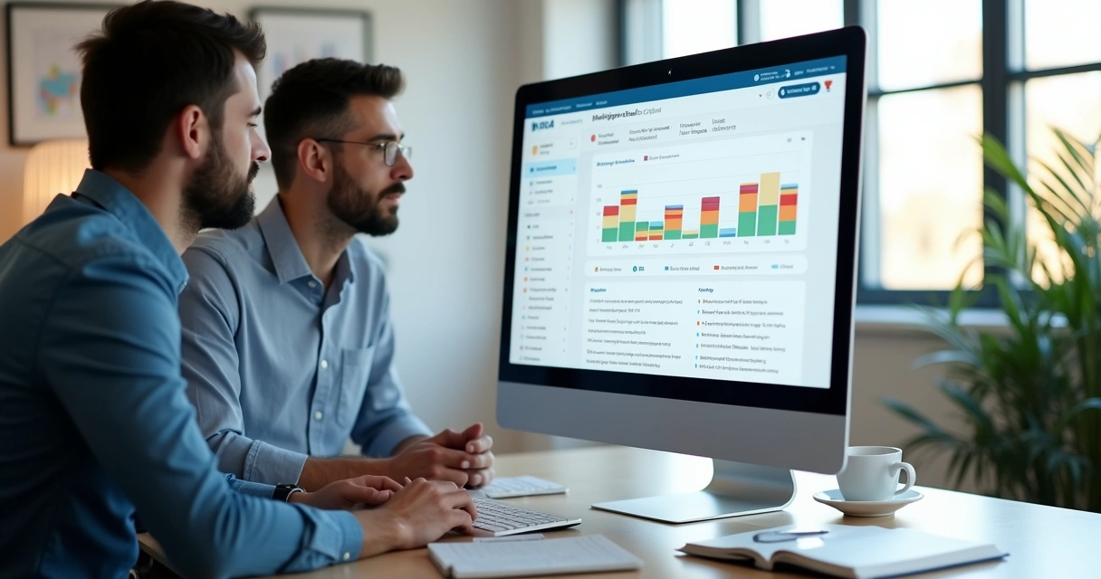 Painel de checklist comercial com métricas e mensagens no WhatsApp