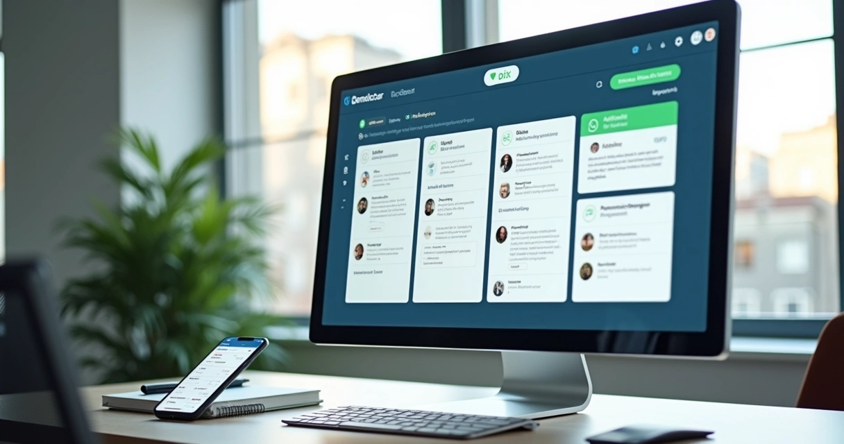 Painel de cobrança no WhatsApp com métricas e lembretes de pagamento 