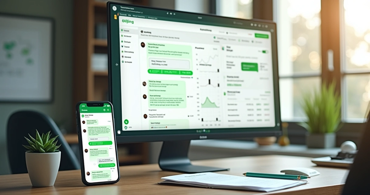 Painel de cobrança com métricas e mensagens no WhatsApp 