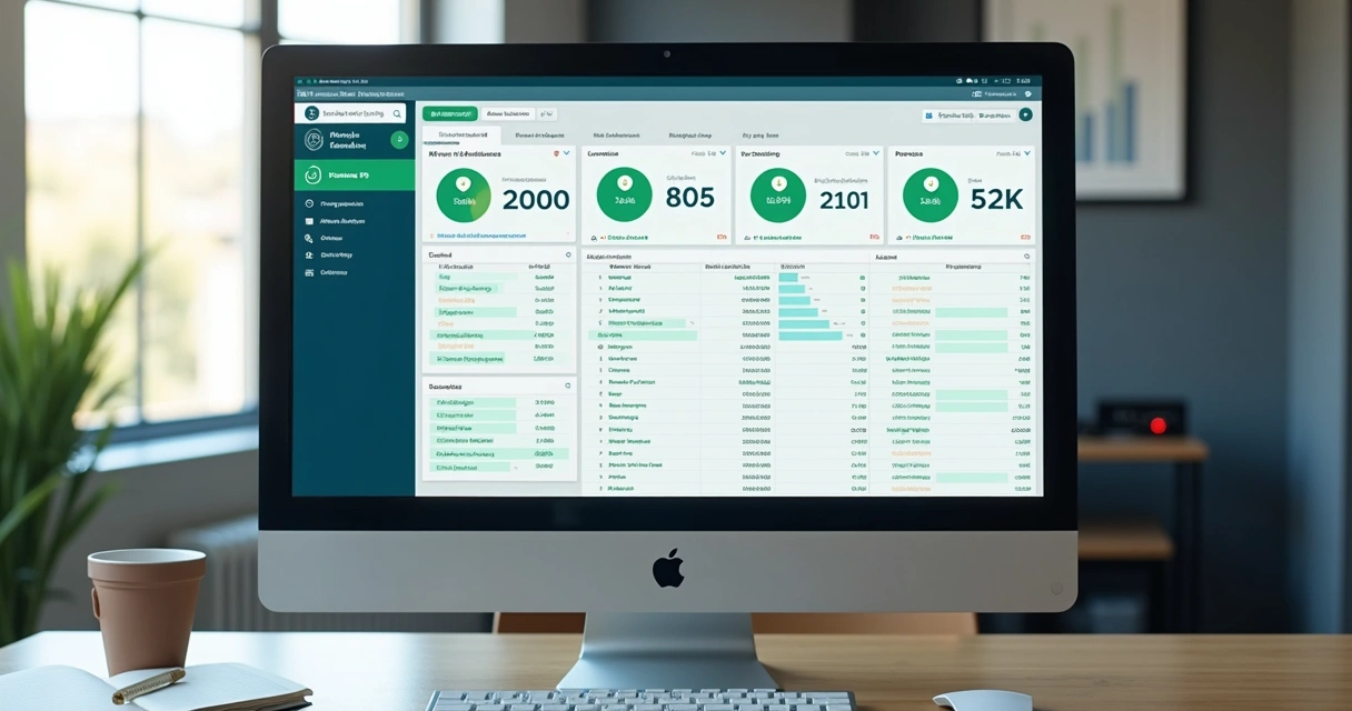 Painel financeiro com conciliação bancária automática 