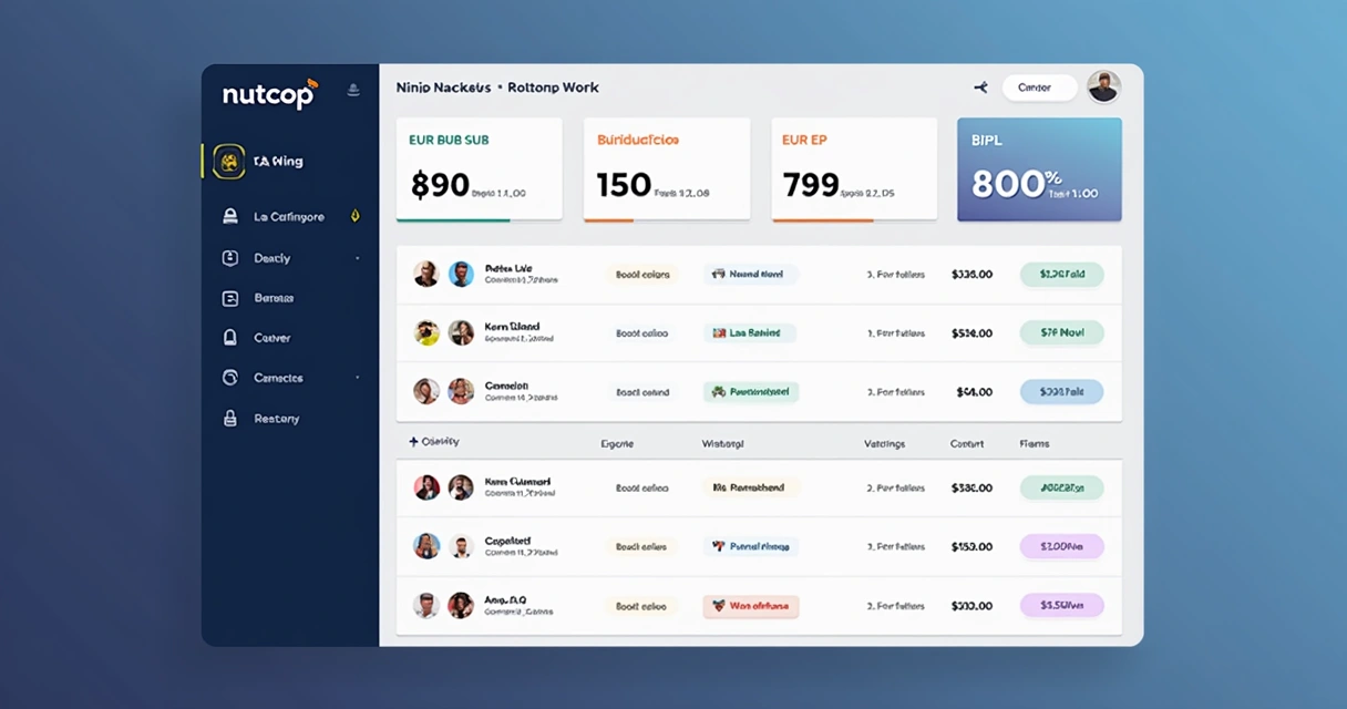 Painel digital mostrando diferentes moedas em uma conta 