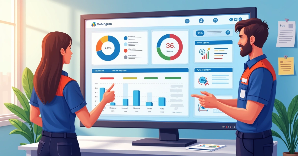 Painel digital de controle de assistência técnica 