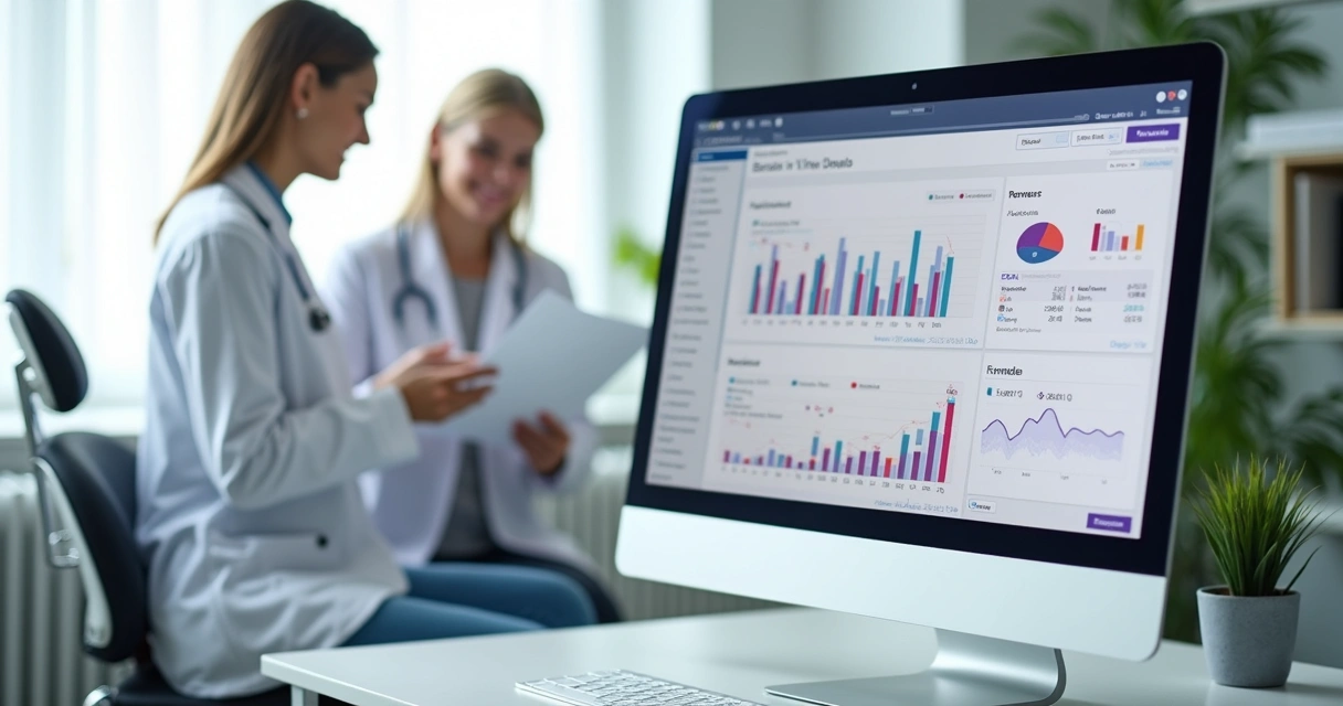 Painel de controle financeiro em clínica odontológica 