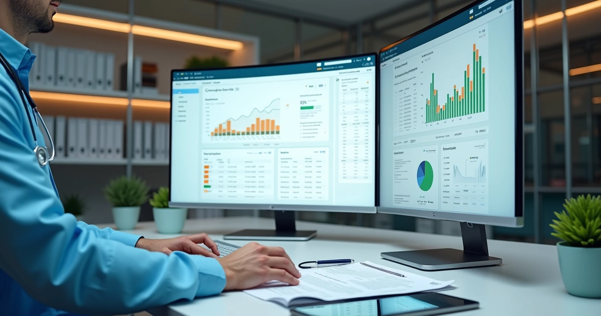 Dashboard de Google Ads com indicadores de campanhas para clínica médica 
