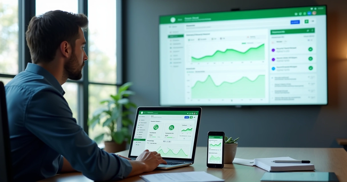 Painel com métricas de conversas comerciais no WhatsApp