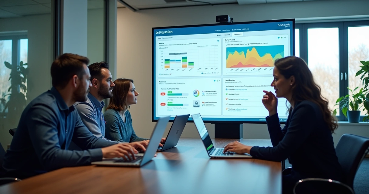 Painel de CRM e automação em equipe 