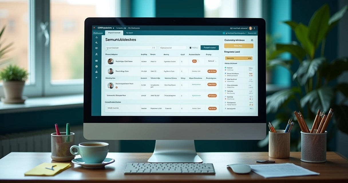 Painel de CRM com automação de processos contábeis 