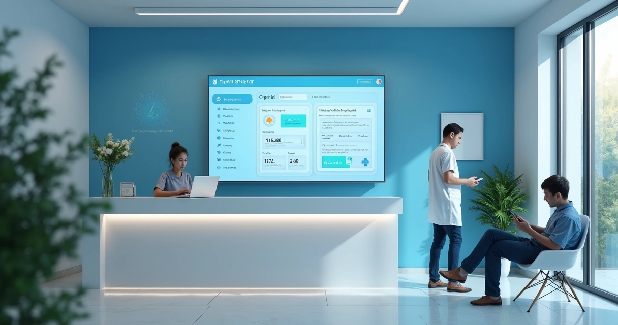 Painel de CRM exibindo informações de pacientes da clínica odontológica 