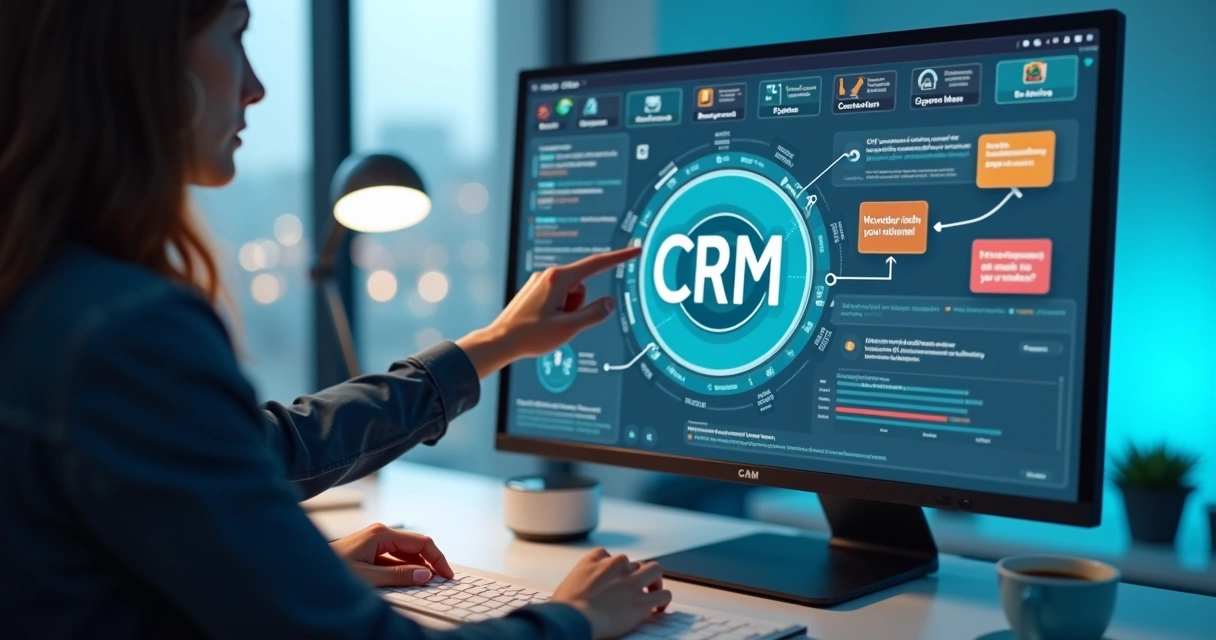Painel de CRM com perguntas de clientes e métricas de buscas por IA 