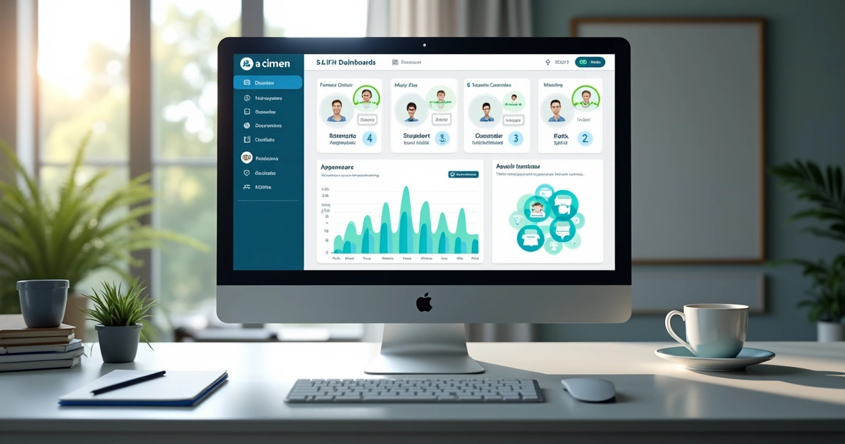 Tela de CRM odontológico com funil de leads e agendamentos 