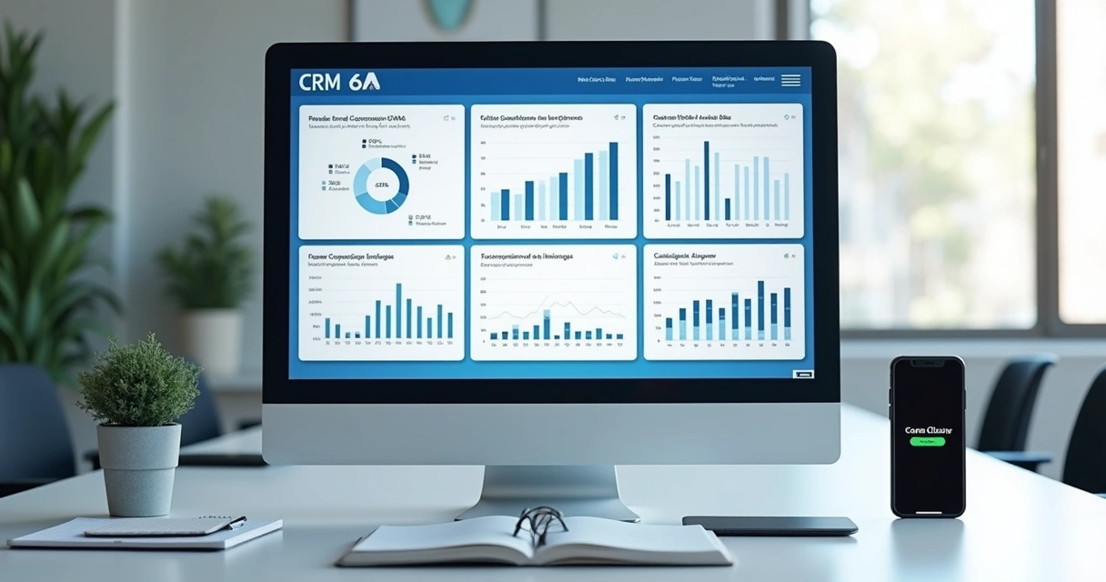 Painel de CRM odontológico com métricas de leads