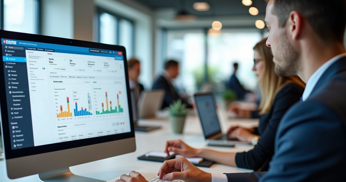 Operational CRM dashboard with activities, contacts, and tasks