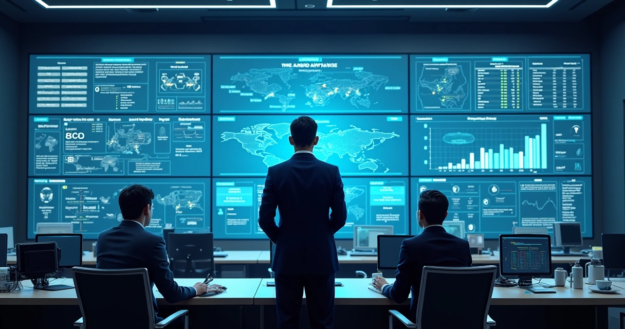 Painel digital de CSC com fluxos operacionais e dados por unidade 