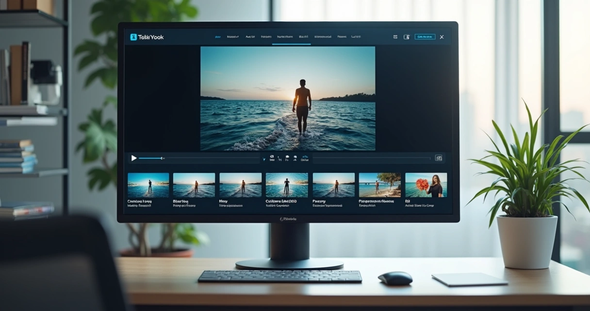 Painel com múltiplos clipes curtos gerados a partir de um vídeo longo 