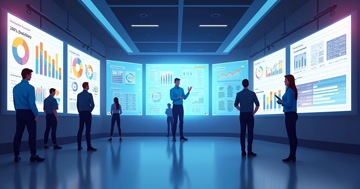 Dashboard empresarial com insights automáticos de IA em destaque 