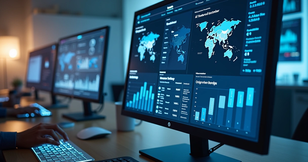 Painel de dados SaaS com recursos de inteligência artificial 