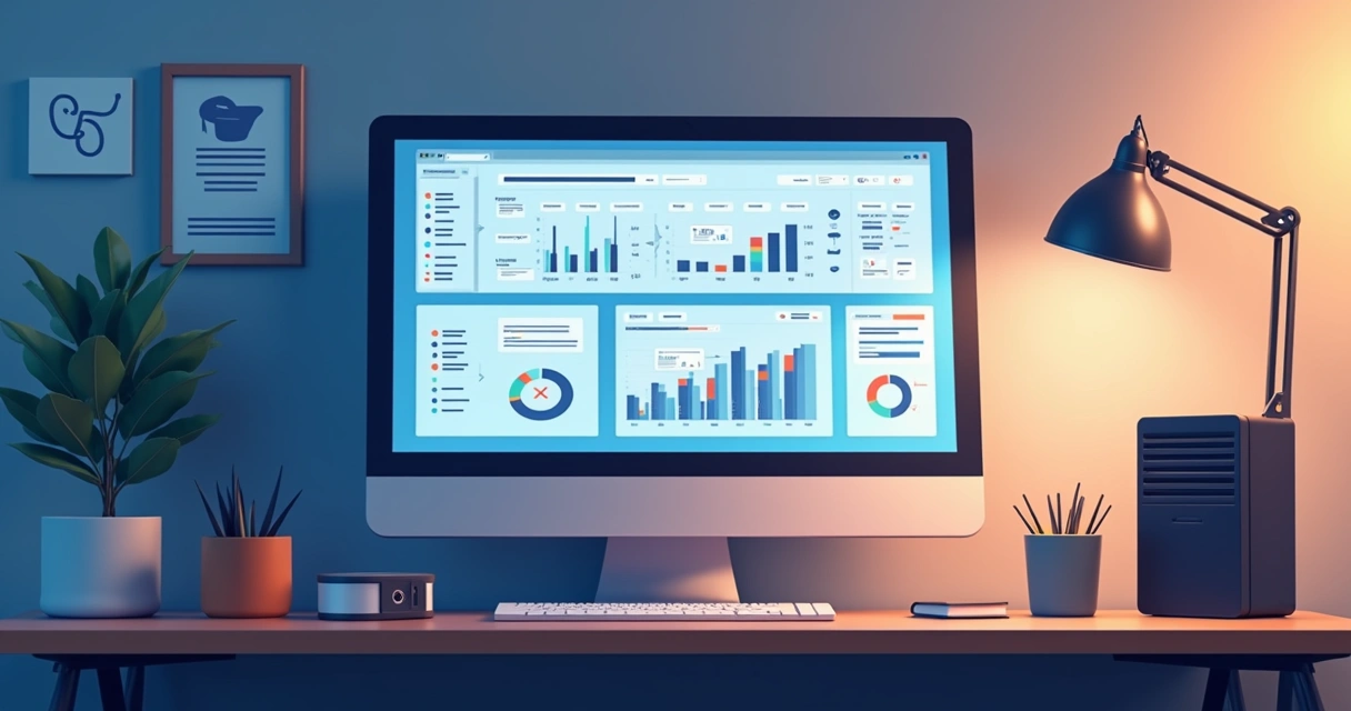 Painel mostrando exportação de dados de alunos e cursos 