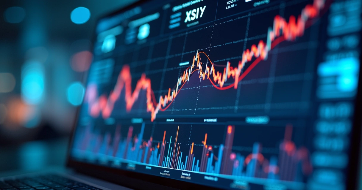 Painel digital moderno exibindo dados de risco cadastral em tempo real com gráficos e números em fundo tecnológico 