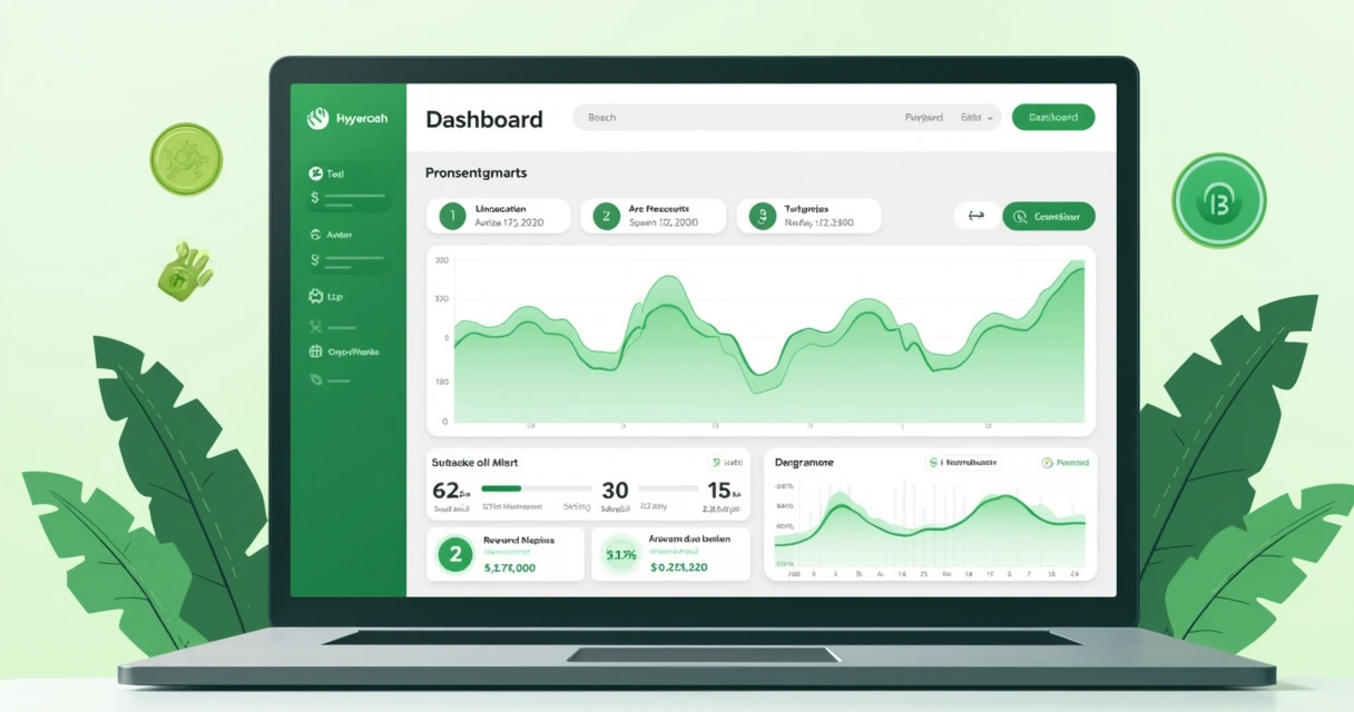 Painel de gerenciamento financeiro digital 