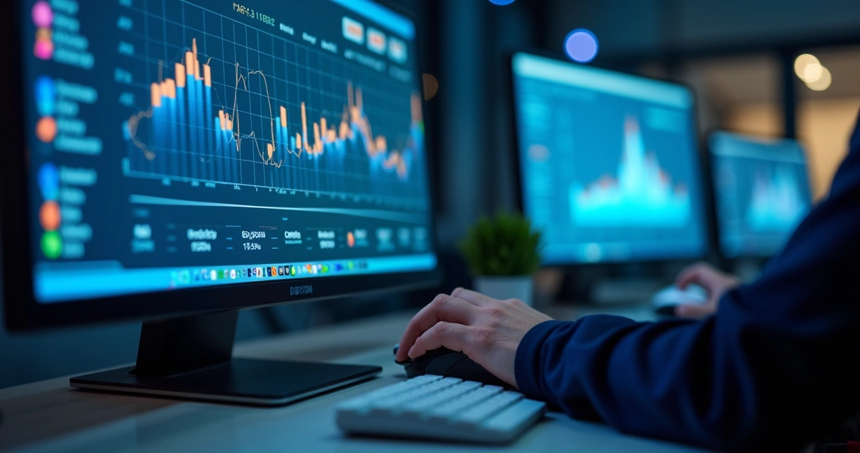 Dashboard digital monitorando vendas B2B