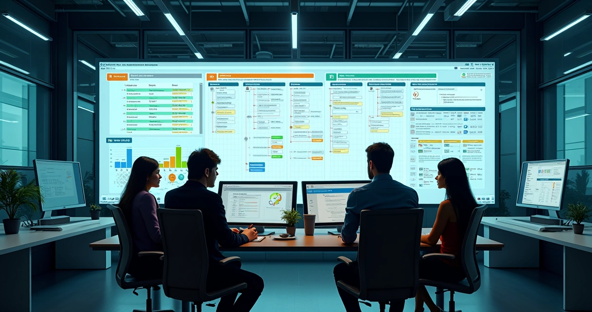 Painel digital com tarefas ágeis e métricas em tempo real 