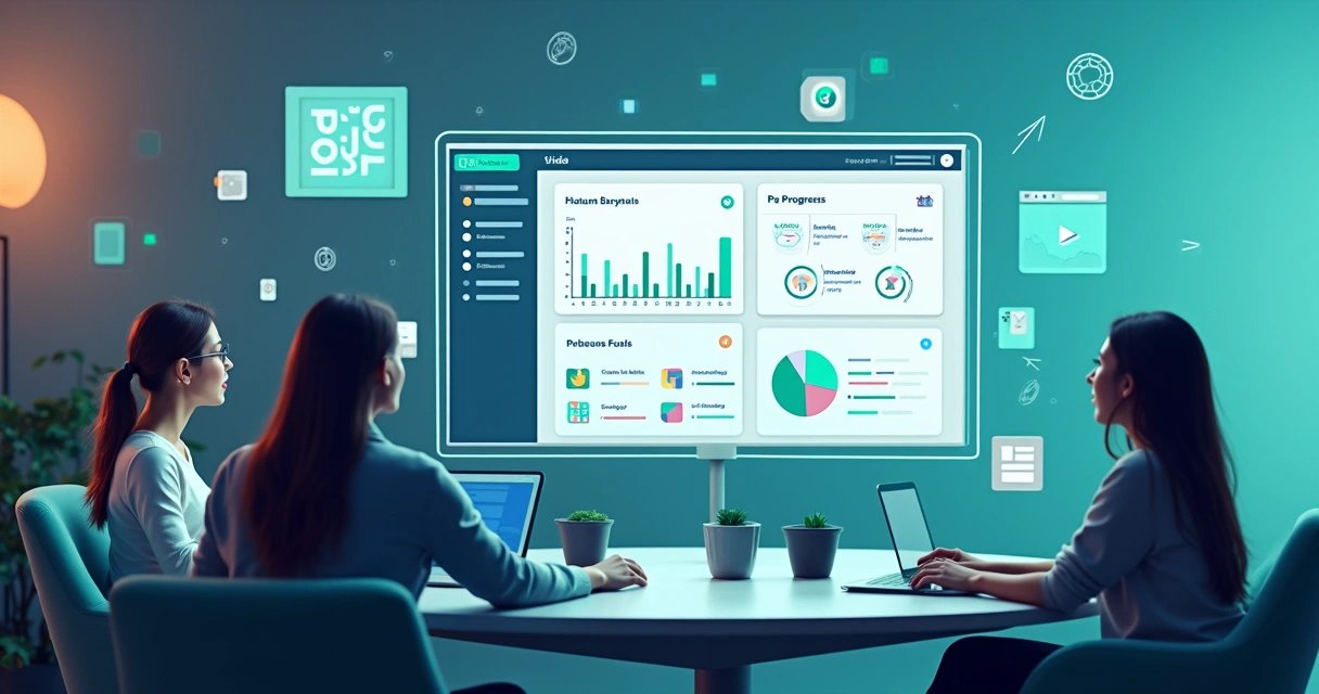 Painel de demandas exibindo requisições de design e web em andamento 