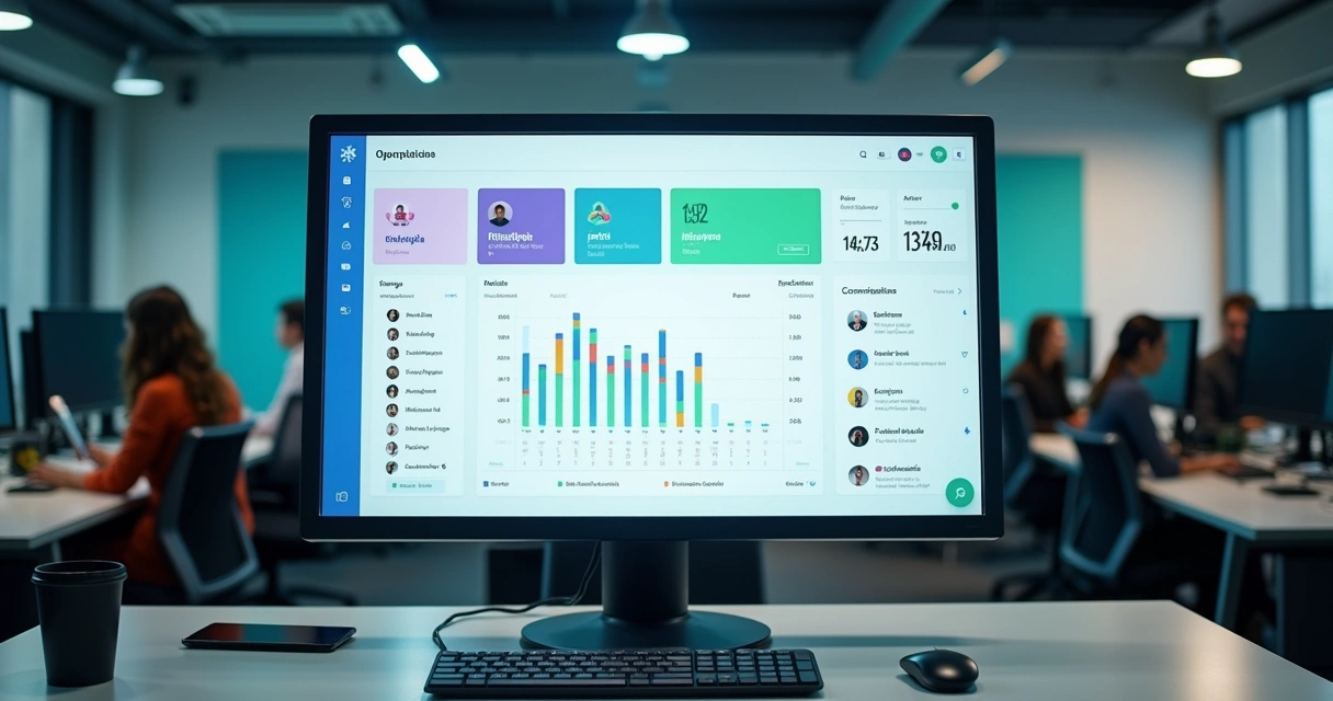 Painel de atendimento com filas e agentes em tempo real