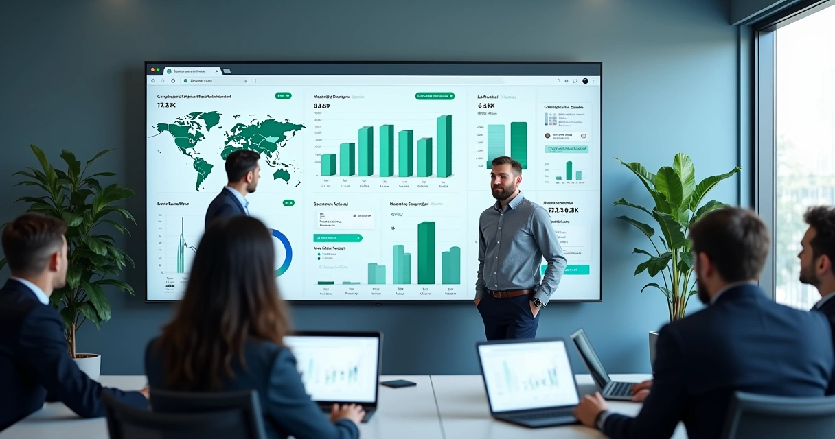 Painel de distribuição de leads com equipes e regiões 