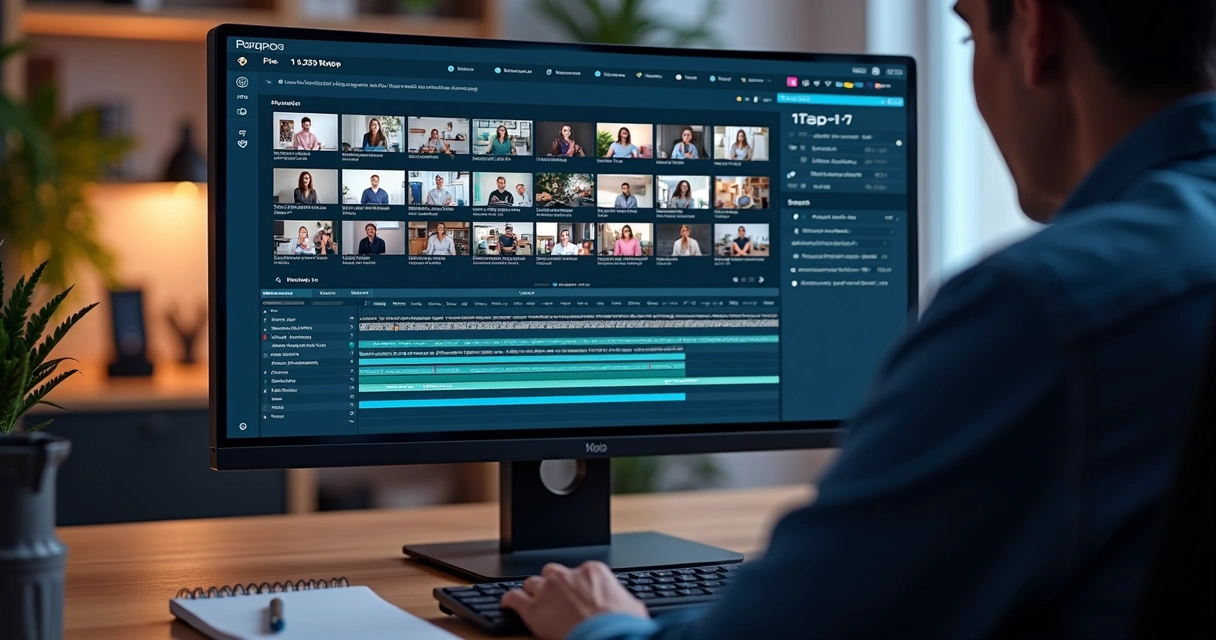 Mass editing panel with clips and calendar