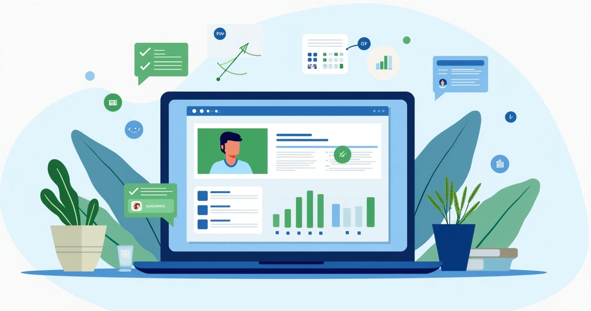 Painel de evento online com métricas e interação do público 