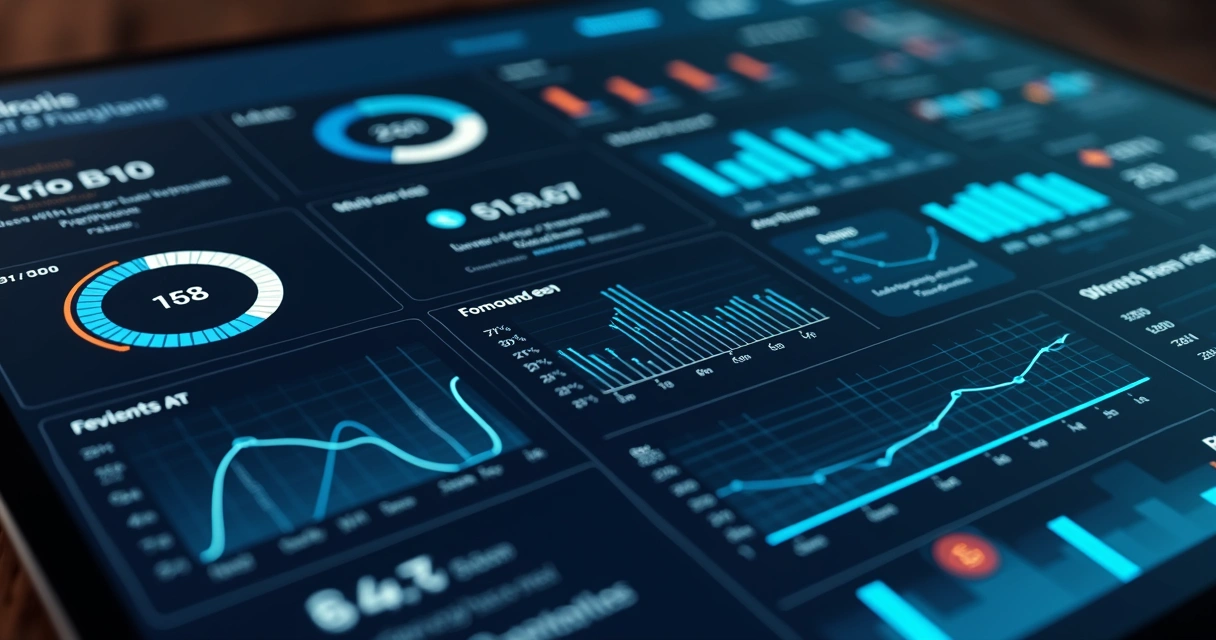 Painel digital mostrando métricas de engajamento de leads 