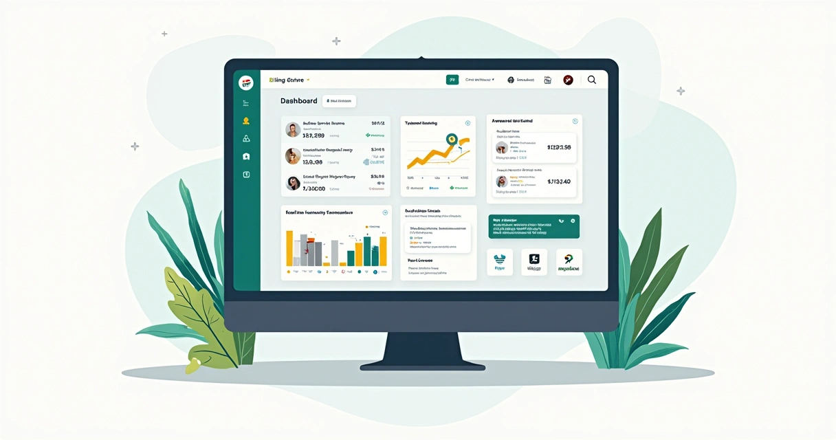 Tela de ERP Bling integrando finanças, estoque e fiscal 
