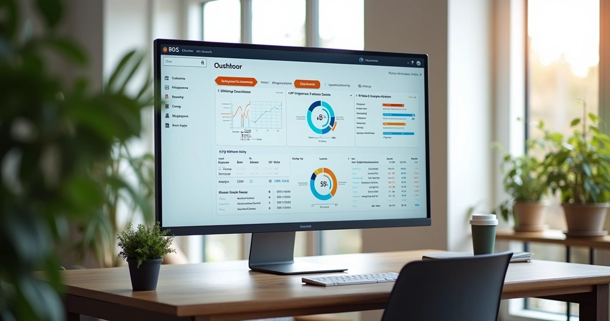 Dashboard do ERP mostrando vendas e integrações com marketplace 