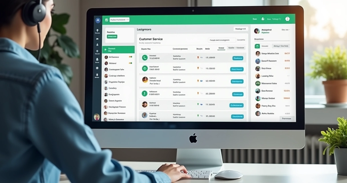 Painel com etiquetas e filas de atendimento 