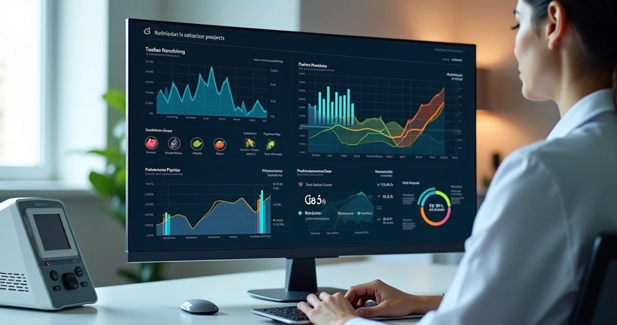 Painel digital mostra evolução do paciente com gráficos 