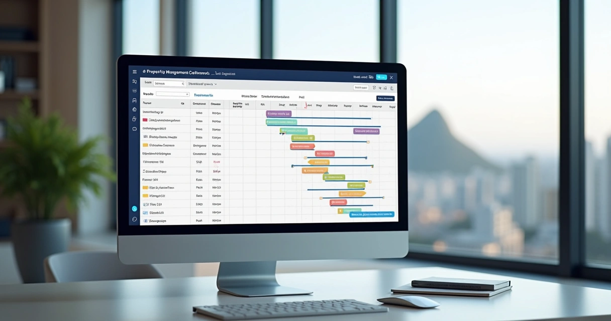 Painel digital com histórico de tarefas e SLAs de condomínio em foco