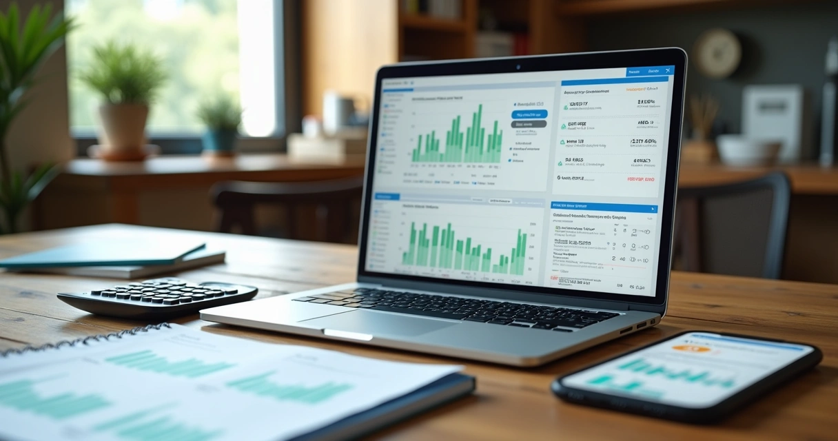 Painel financeiro de delivery com gráficos e pedidos