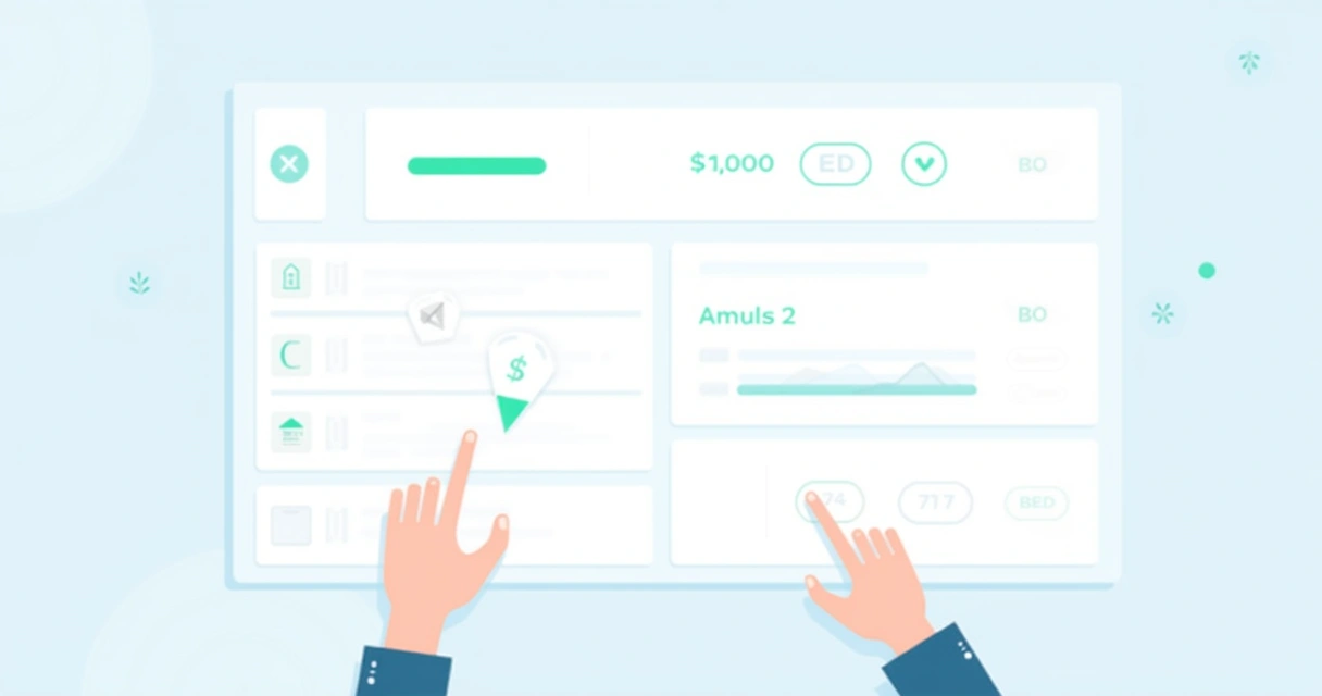 Interface do Notion com painel financeiro reorganizado, mostrando valores em destaque 