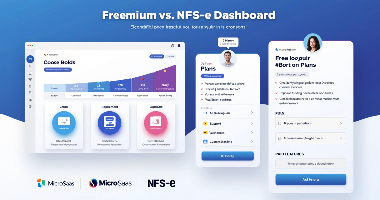 Painel mostrando comparação de planos freemium para API NFS-e