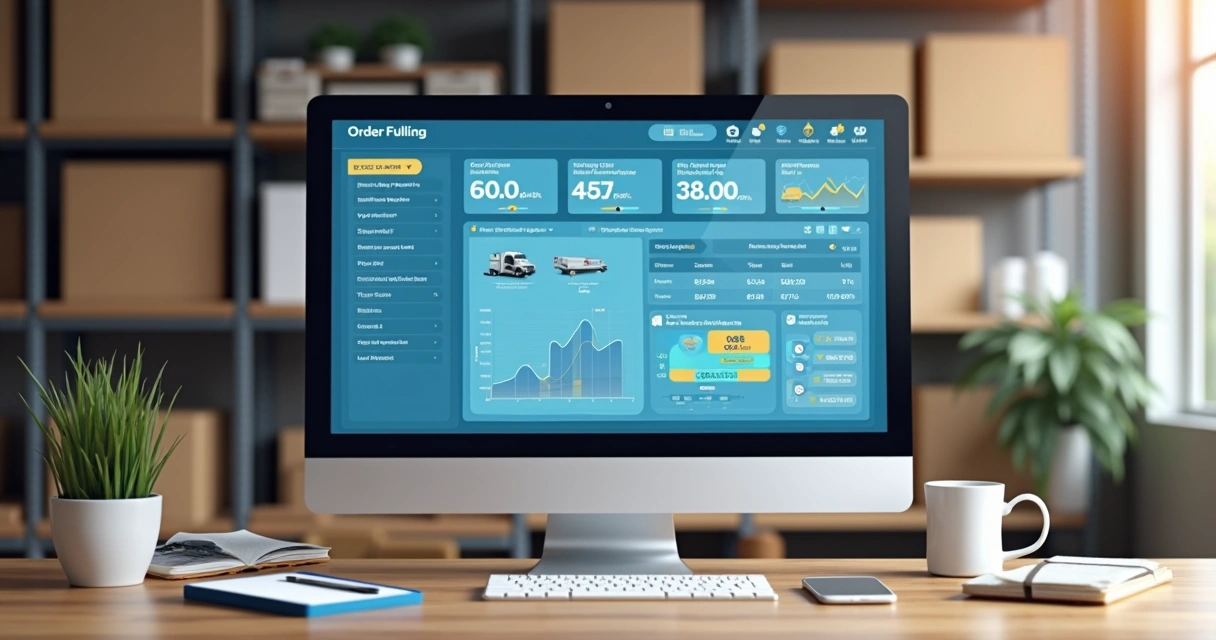 Painel de dados de fulfillment em tempo real 