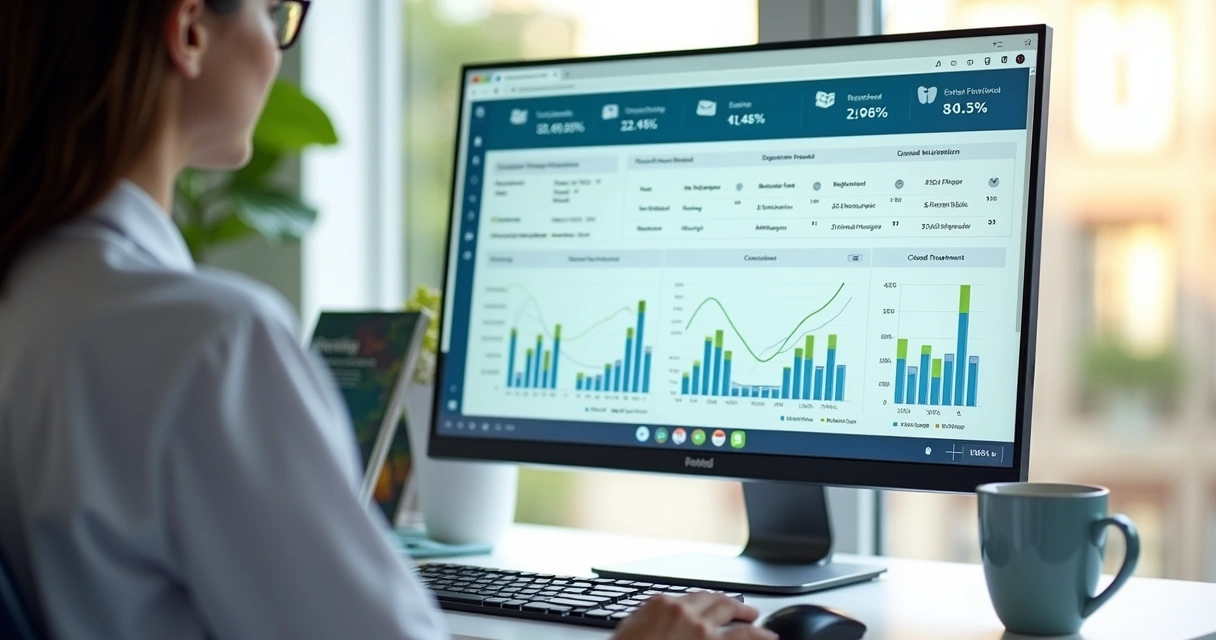 Painel com métricas de leads, agendamentos e comparecimento de clínica odontológica 