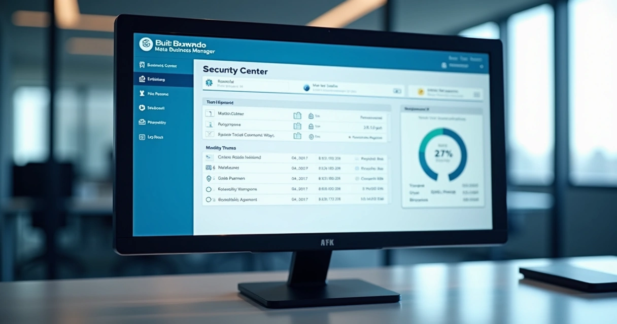 Painel do Gerenciador de Negócios da Meta mostrando status de verificação 