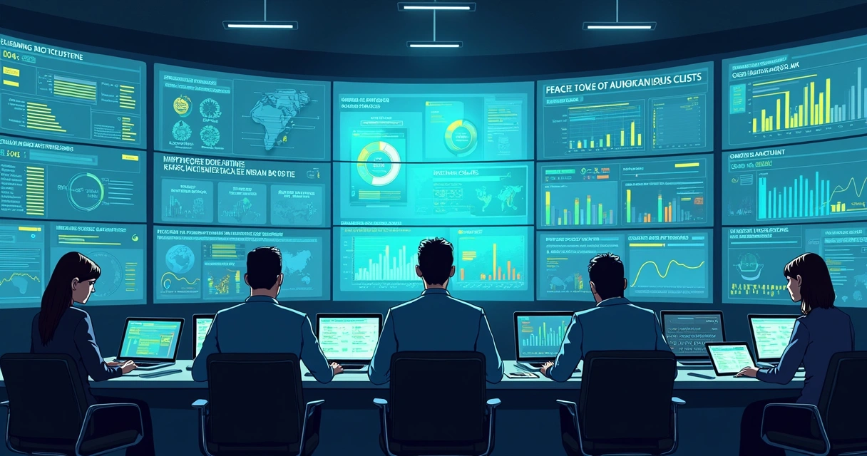 Painel digital mostra status de treinamentos, alertas de risco e progresso dos colaboradores 